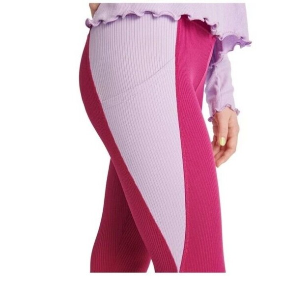 Justice Leggings For Girls Size Medium (10) Color Raspberry Radiance  [ - Picture 2 of 16